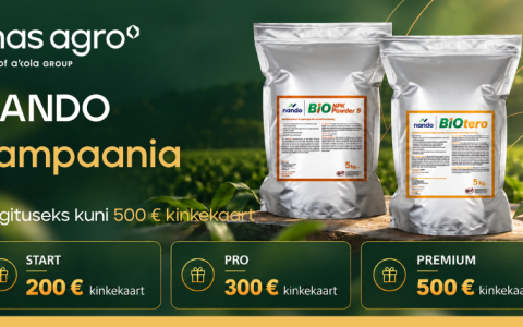 NANDO kampaania – kingituseks kuni 500 € kinkekaart!