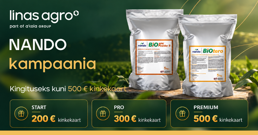 NANDO kampaania – kingituseks kuni 500 € kinkekaart!